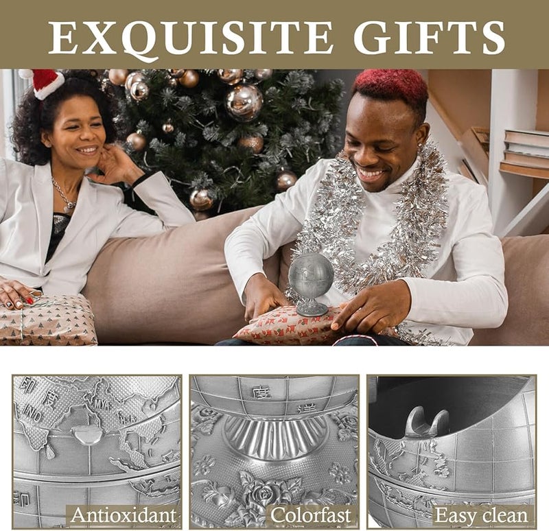 Antique Style Windproof Ashtray with Lid Desktop Storage Bucket for Office Home Smoking Decor Gift - Image 5